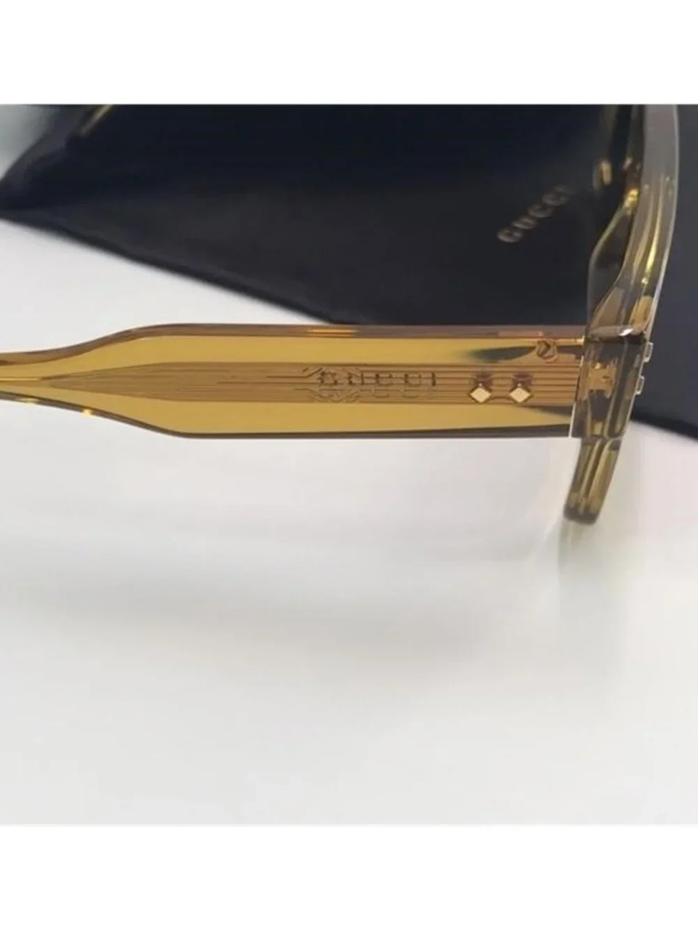 GUCCI EYEWEAR GG1085S SUNGLASSES Yellow & Grey